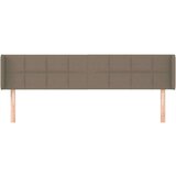  Vzglavje z ušesi taupe 203x16x78/88 cm blago, (20933941) | Shoptok.si