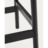 Kave Home Crne/u prirodnoj boji barske stolice u setu 2 kom od punog hrasta (visine sjedala 66 cm) Yalia – | shoptok.hr
