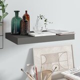 vidaXL Stenska polica visok sijaj siva 40x23x3,8 cm MDF Cene