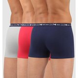 DIM COTTON STRETCH BOXER 3x - Men's boxers 3 pcs - dark blue - dark red - gray | shoptok.hr