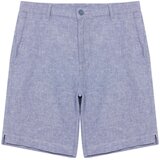 Trendyol blue regular fit linen look woven shorts & bermuda Cene