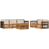  Set vanjskih sofa 6 kom. Prirodna Čvrsto drvo akacije | shoptok.hr