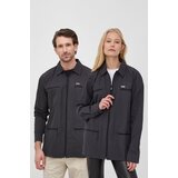 Rains Jakna 18690 Woven Shirt boja: crna, za prijelazno razdoblje | shoptok.hr