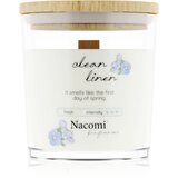 Nacomi Soy Candle Home Fragrances dišeča sveča z lesenim stenjem 140 g | Shoptok.si