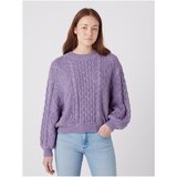 Wrangler Light Purple Women's Sweater with Balloon Sleeves - Women | shoptok.hr