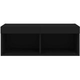 TV ormarići s LED svjetlima 2 kom crni 80x30x30 cm | Eponuda.ba