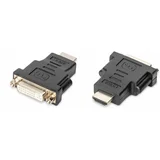 AK-330505-000-S HDMI / DVI adapter [1x moški konektor HDMI - 1x ženski konektor DVI\, 24 + 5 polov] črna, (20410597)