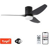  ZEVENTI - LED plafonski ventilator PADUA LED/18W/230V Wi-Fi Tuya crna + daljinski upravljač | Eponuda.com