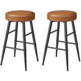 Songmics Set 2 barskih stolov 49,5x49,5x63 cm rjave barve, (5000302371) | Shoptok.si