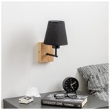  Brilagi - Zidna lampa NUBILA WOOD 1xE27/25W/230V hrast/crna | Eponuda.com