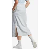 Adidas Pamučna suknja Ess Skirt boja: siva, midi, ravna, IC5264-grey