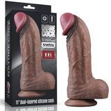 Lovetoy 11inch Dual Layered Silicone Cock XXL LV411062 Cene