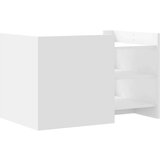 vidaXL Klubska mizica bela 80x50x50 inženirski les | Shoptok.si