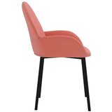  Jedilni stoli 2 kosa roza žamet, (20700856) | Shoptok.si