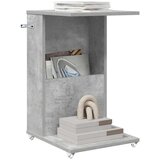  Stranska miza Betonsko siva 40 x 35 x 60 cm Konstruiran les, (5000201914) | Shoptok.si