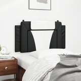  Jastuk za uzglavlje Viana crno-bijeli 100 cm umjetna koža | Shoptok.si