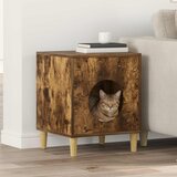  Mačja Kuća Dimljeni hrast 42,5 x 40 x 53 cm Konstruirano drvo | shoptok.hr