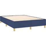  Box spring postelja z vzmetnico modra 140x200 cm blago, (20895425) | Shoptok.si