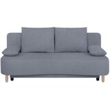 P & B ZOFA S POSTELJNO FUNKCIJO, temno siva tekstil, leseni material | Shoptok.si