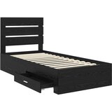  Krevetna konstrukcija Crni hrast 90 x 190 cm Konstruirano drvo | shoptok.hr