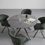 Mömax naslanjač jana, temno zelena, vrtljiv | Shoptok.si