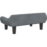  Dječja fotelja tamnosiva 70x40x24 cm baršunasta | shoptok.hr