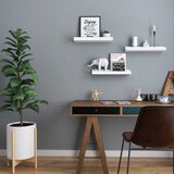  Set od 3 zidne police SHELFY, bele | Eponuda.com