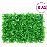 vidaXL Ograja iz umetnih listov praproti 24 kosov zelena 40x60 cm | Shoptok.si