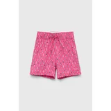 Abercrombie & Fitch Otroške kopalne kratke hlače roza barva