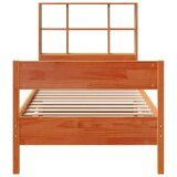 vidaXL Krevet s regalom za knjige bez madraca 75 x 190 cm od borovine Cijene