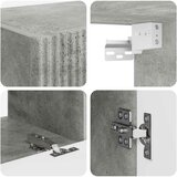  Set TV komoda Zidne 2 pcs Betonski sivi Konstruirano drvo | shoptok.hr