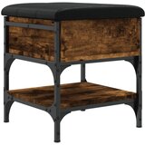 Maison Chic Klop za čevlje - Sedež za čevlje dimljen hrast 42x42x45 cm inženirski les, (21777939) | Shoptok.si