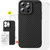 Baseus Ohišje iz sintetičnih vlaken za iPhone 15 Pro + kaljeno steklo Cene