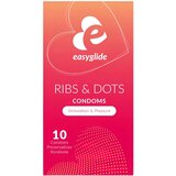 EasyGlide - Ribs and Dots Condoms - 10 pieces Cene