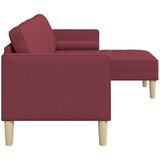  Set sofe s jastukom Vinska crvena Poliester | shoptok.hr
