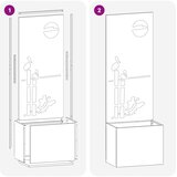  Privatnost u vrtu Crna 50 x 32 x 150 cm Hladno valjana čelična | shoptok.hr