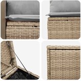  Set sofe 7 kom. Bež i svijetlo siva 118 x 62 x 69 cm | shoptok.hr