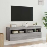  Zidni TV ormarići LED 2 kom siva boja hrasta 60x30x40 cm | Eponuda.com