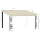  Zidna sjenica 3 x 4 m krem od tkanine | shoptok.hr