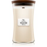 WoodWick White Tea & Jasmine dišeča sveča z lesenim stenjem 609.5 g Cene
