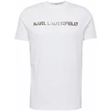 Karl Lagerfeld Majica črna / srebrna / bela