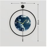 WALLXPERT Zidni sat Mclock-00118, 58x80x7 cm | Eponuda.ba