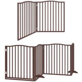  Vrata za pse s vratašcima 12 panela sklopiva 960 cm drvo topole | shoptok.hr