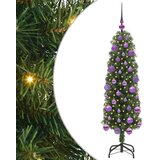 vidaXL Umestno božično drevo Zelena 120 cm PVC in Jeklo in Plastika | Shoptok.si