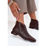 Boto Women's ankle boots with delicate heel chocolate Elvienne | shoptok.hr