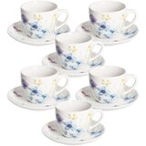 Tognana 6-delni set skodelic s podstavkom Iris Florenne, porcelan, 6 kos Cene