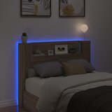  Krevetna ploča s LED-om s policom Sonoma 140 x 16,5 x 103,5 cm | Eponuda.ba