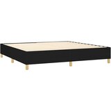  Krevet box spring s madracem LED crni 200x200 cm od tkanine | shoptok.hr