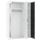 XXXL Omara Za Oblačila Jan, Bela, Antracit | Shoptok.si
