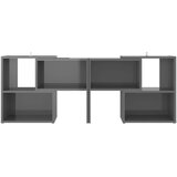 TV ormarić visoki sjaj sivi 104 x 30 x 52 cm konstruirano drvo | shoptok.hr
